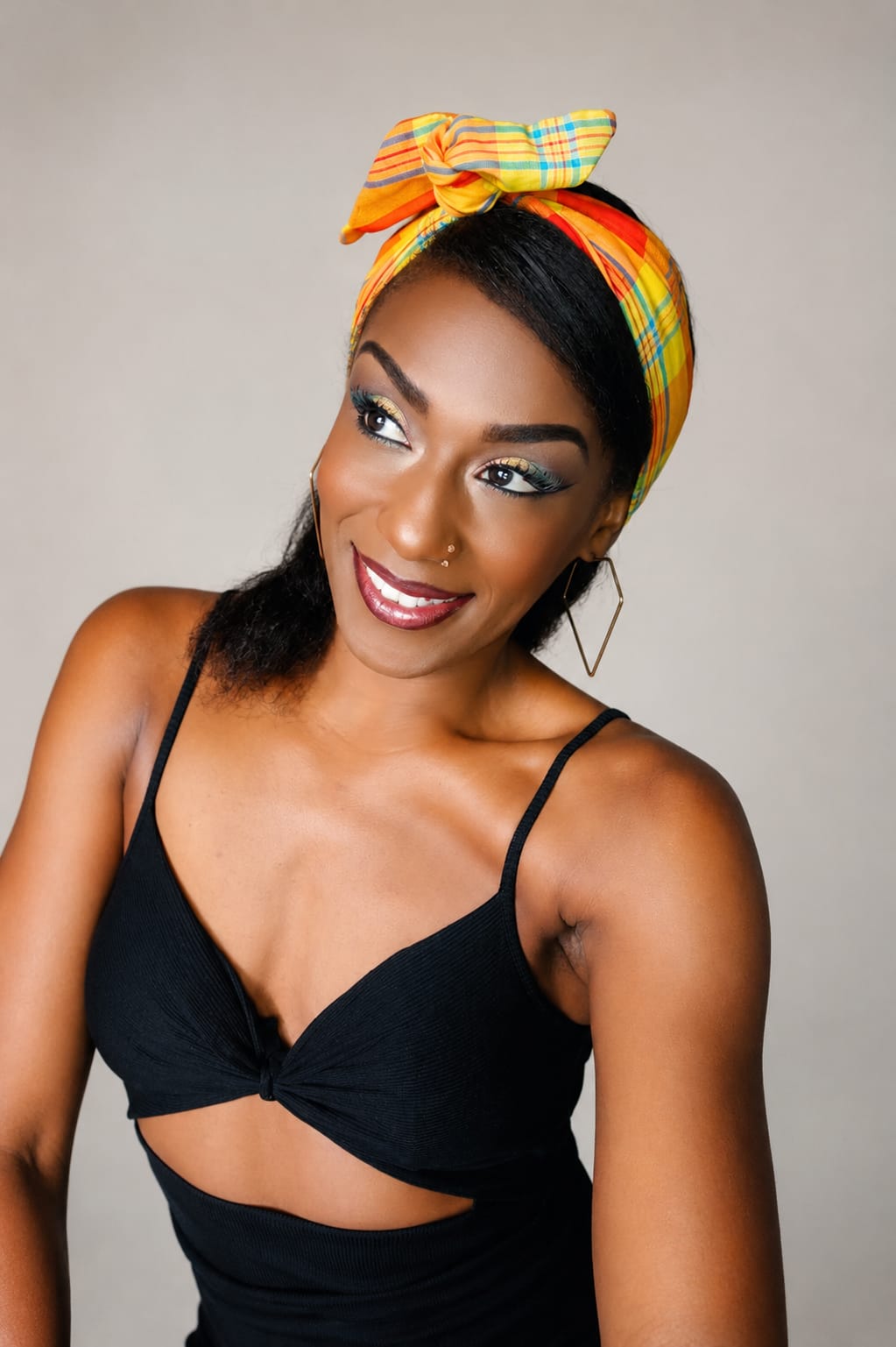 Bandeau Madras Modulable à Armature Invisible Neva & Sessentielle
