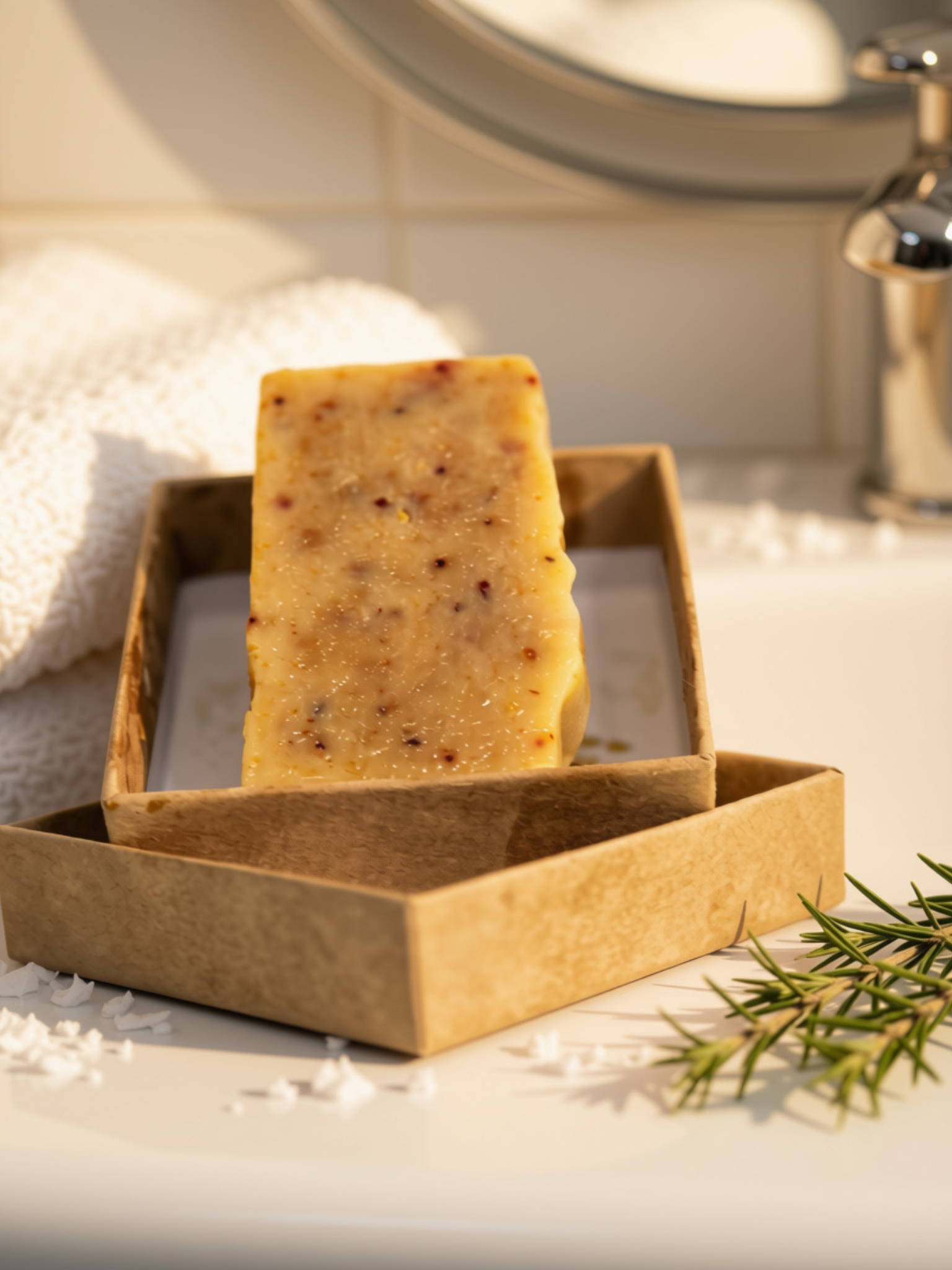Shampoing Solide Doux à l’Hibiscus Miel